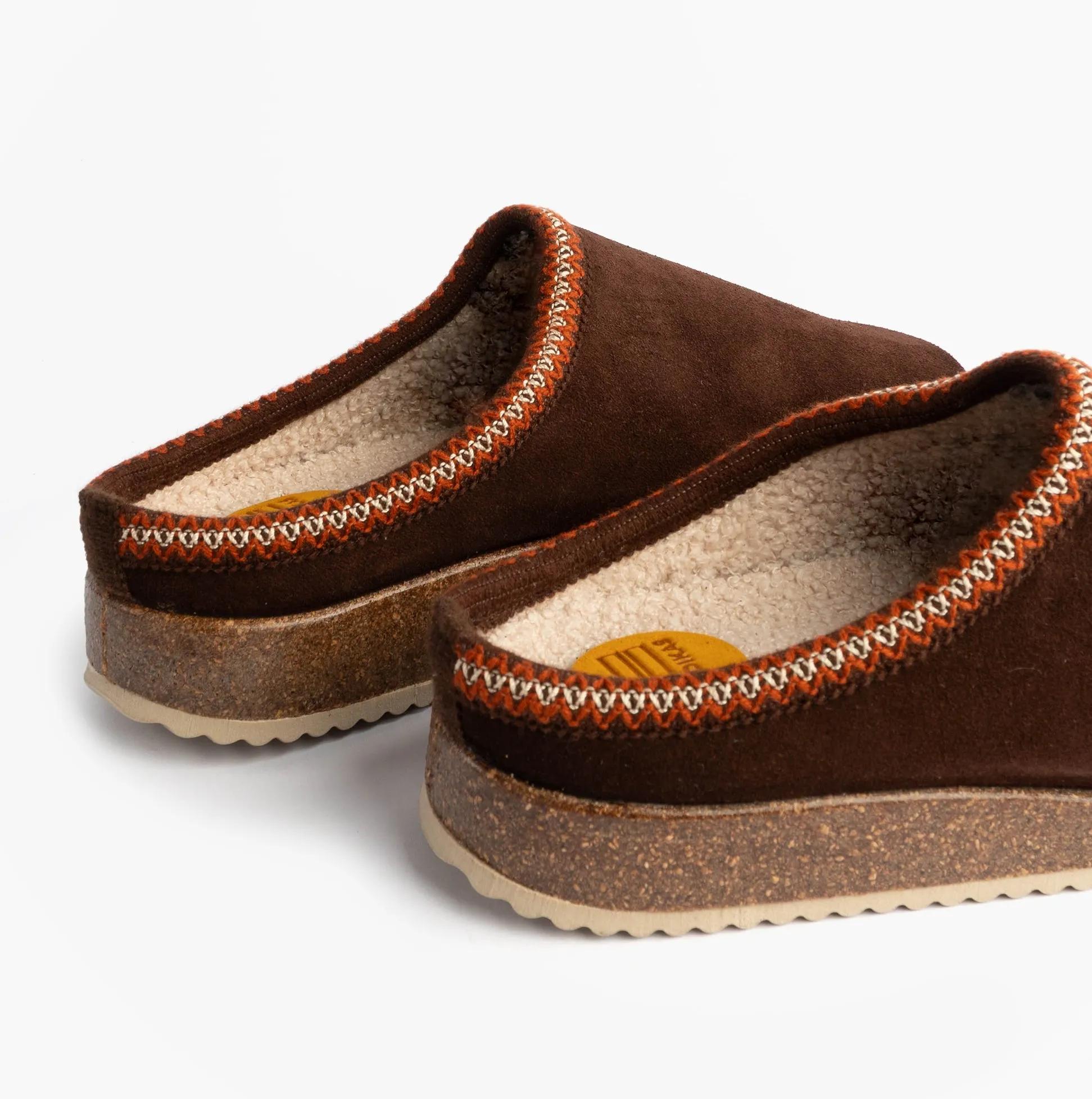 Nordikas 2258 Mens Suede Mule Slippers Brown sold by House of Slippers product image thumbnail 5