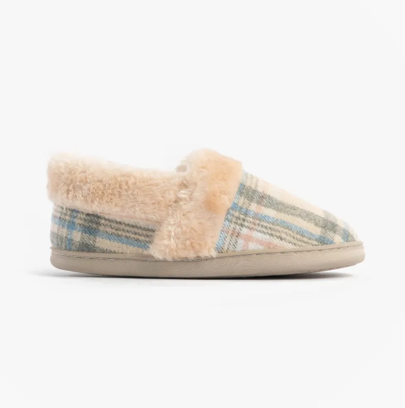 Jo & Joe HERITAGE Womens Full Slippers Oatmeal sold by House of Slippers