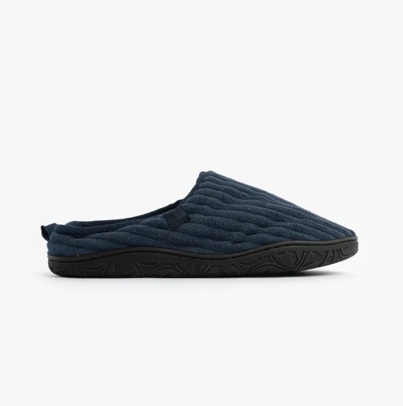 Bedroom Athletics JAMIE Mens Mule Slippers Navy made by House of Slippers