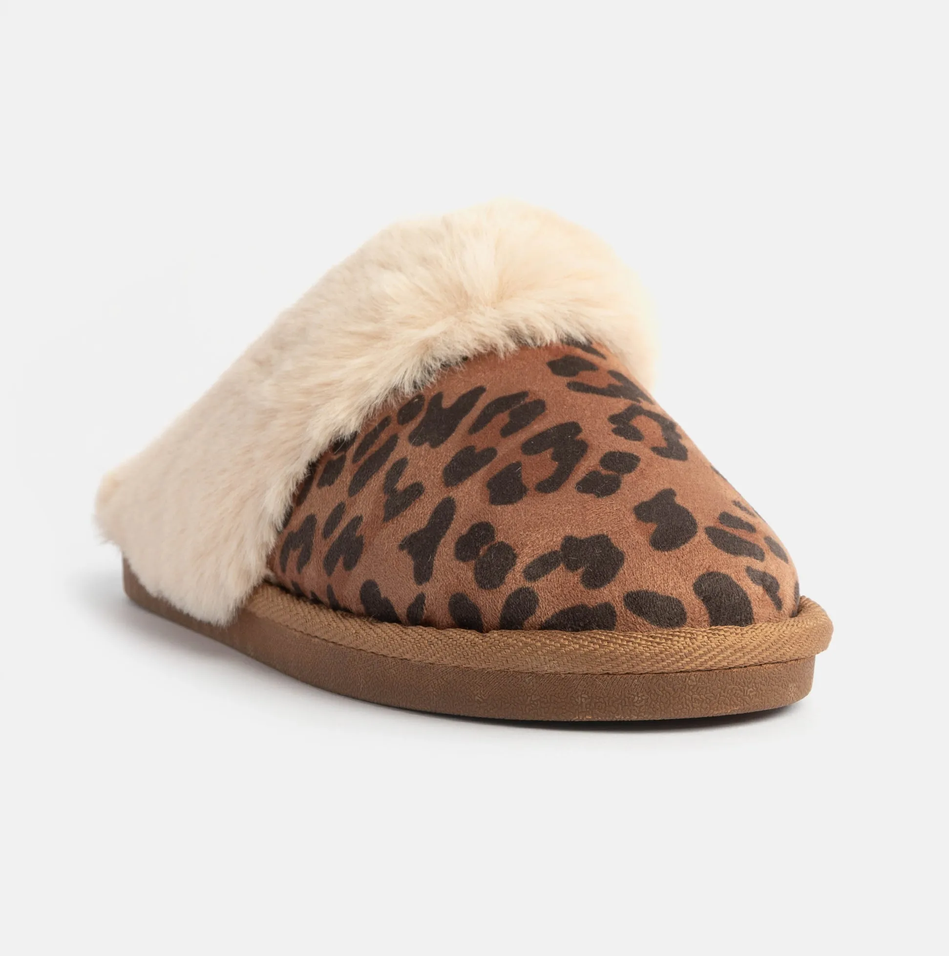 Jo & Joe SCARLETT Womens Faux Fur Mule Slippers Leopard Print sold by House of Slippers product image thumbnail 4
