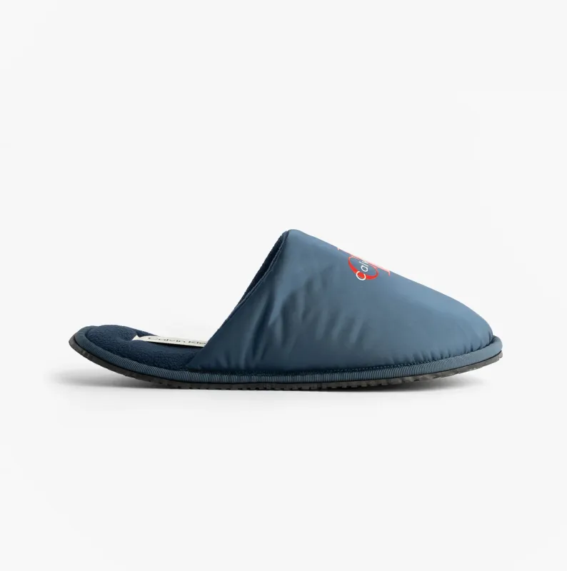 Calvin Klein HOTEL SLIPPER MONOLOGUE Mens Slippers Moonlit Ocean sold by House of Slippers
