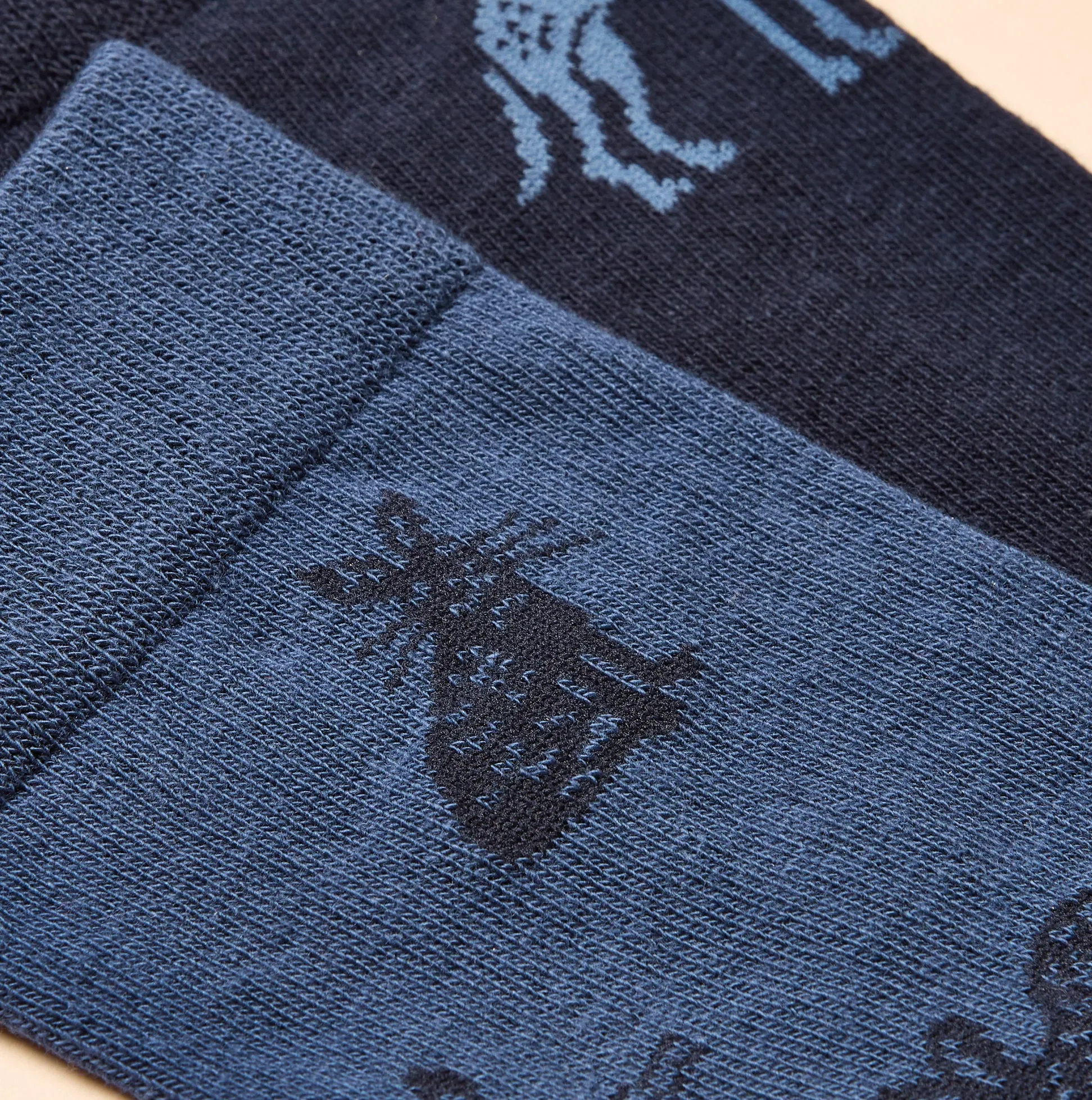 Joules KINGSBURY Mens Socks Blue sold by House of Slippers product image thumbnail 3