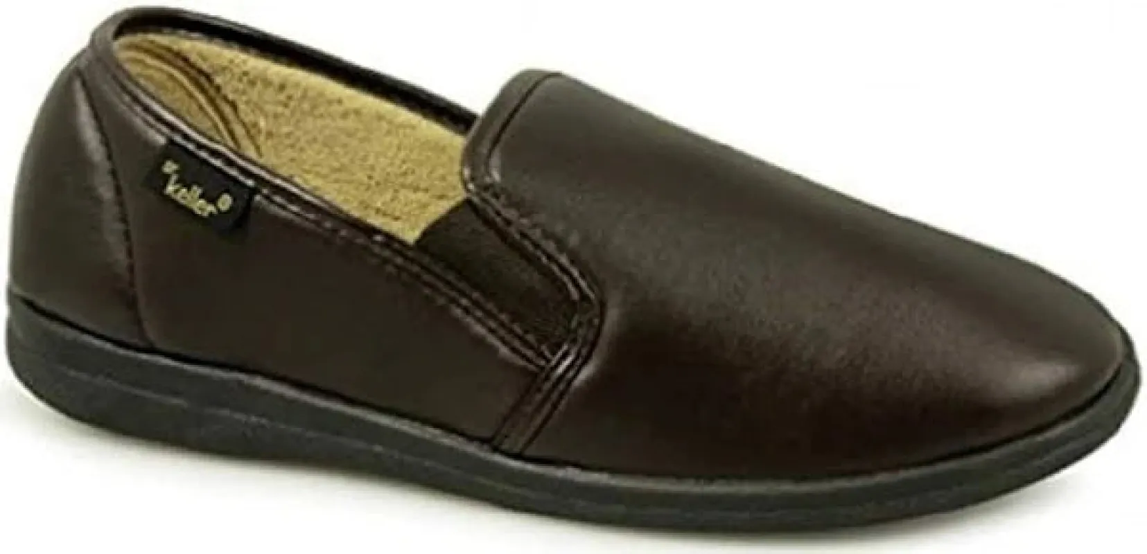 Dr Keller CHRISTOF Mens Slippers Brown sold by House of Slippers