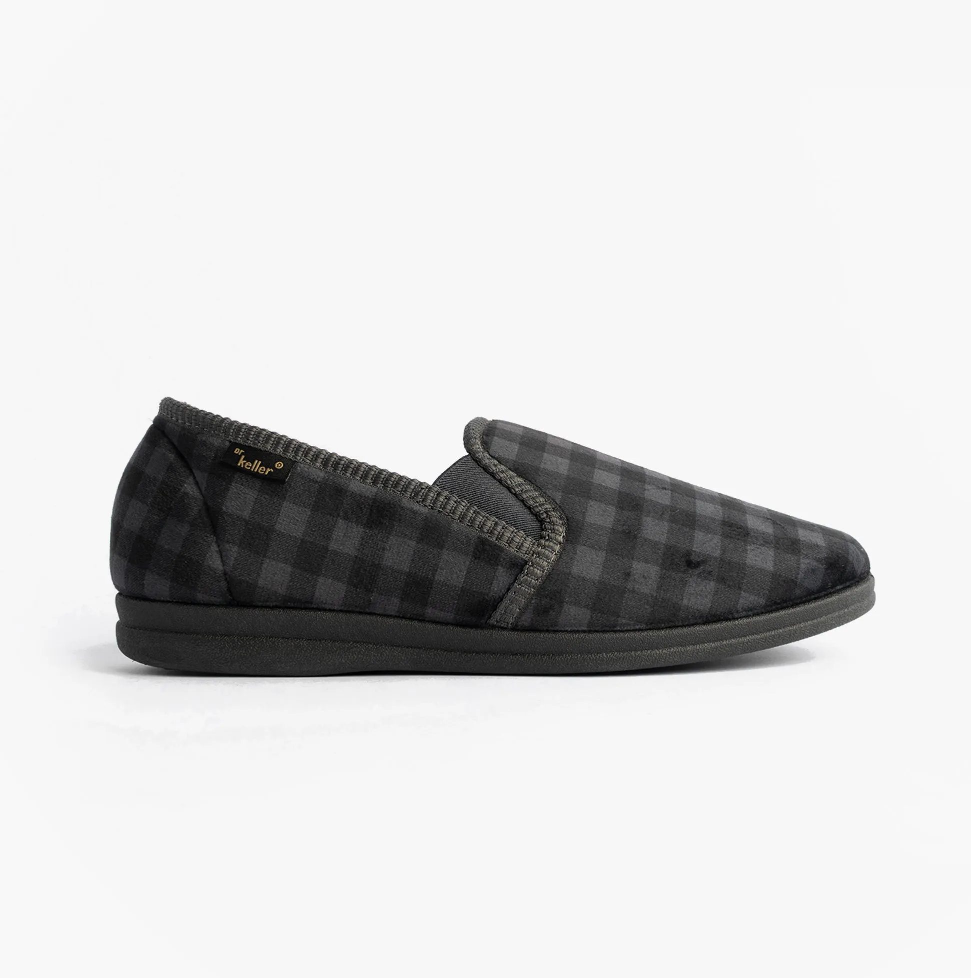 Dr Keller DARREN GUSS Mens Slippers Grey sold by House of Slippers