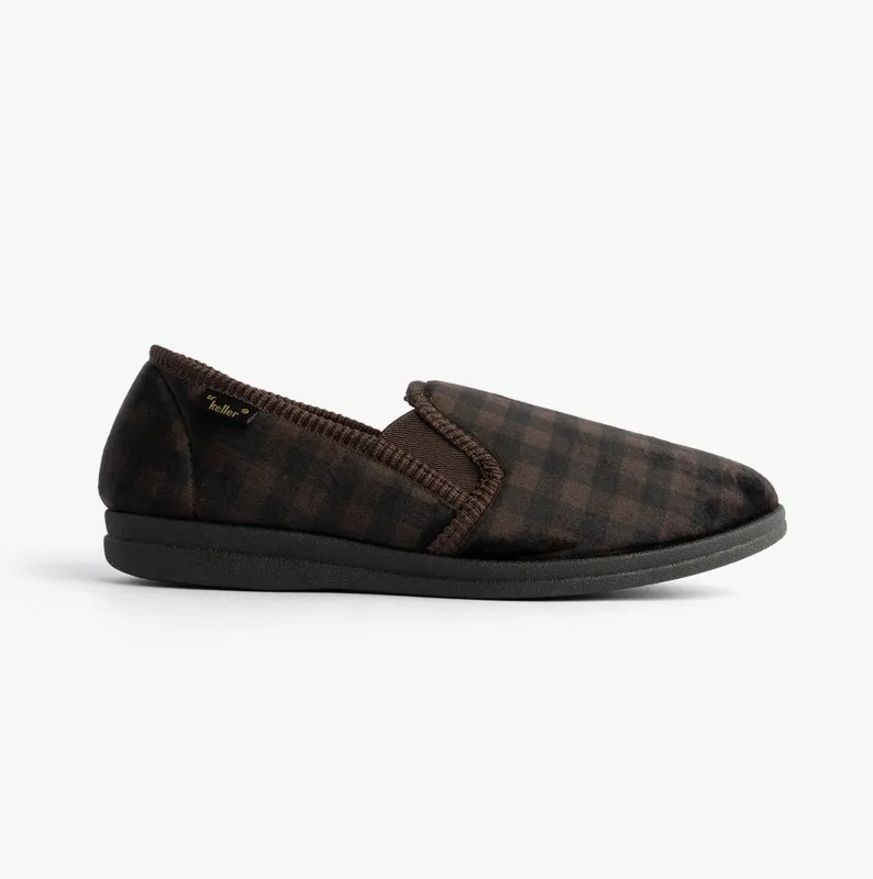 Dr Keller DARREN GUSS Mens Slippers Brown sold by House of Slippers