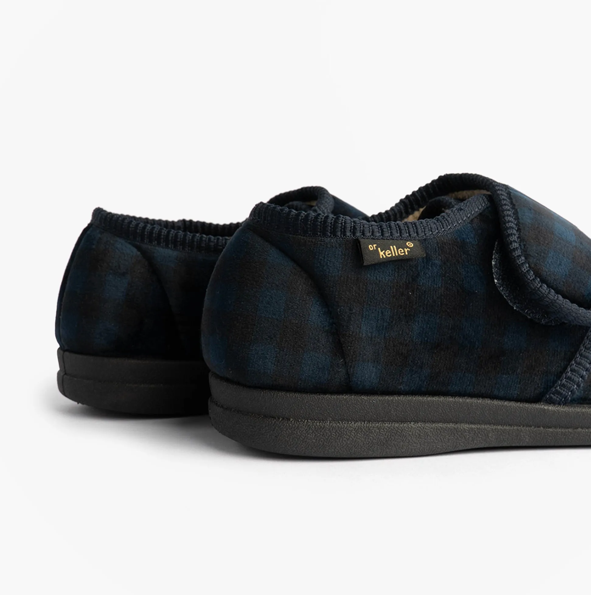 Dr Keller DARREN VELC Mens Slippers Navy sold by House of Slippers product image thumbnail 5