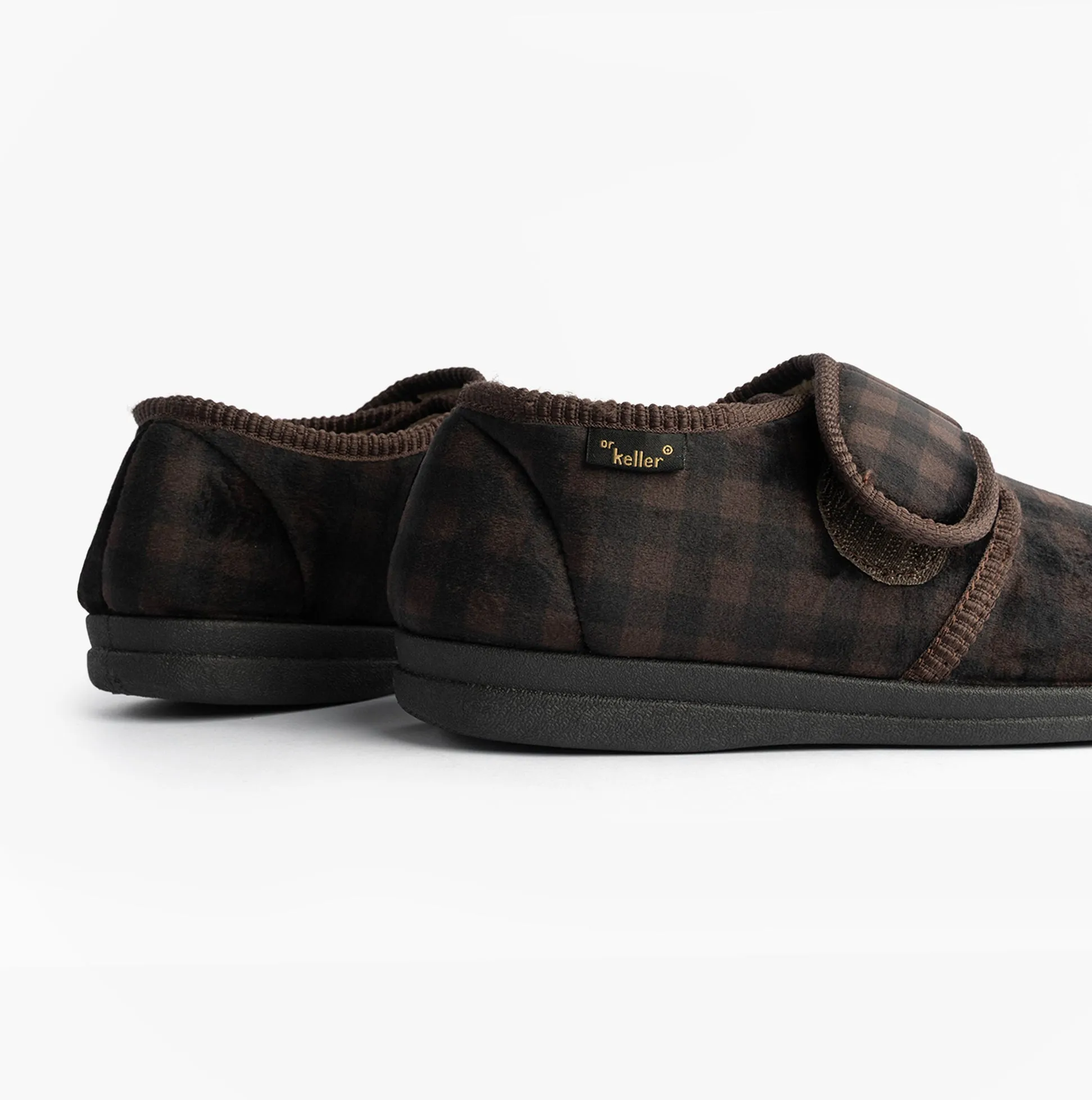 Dr Keller DARREN VELC Mens Slippers Brown sold by House of Slippers product image thumbnail 5