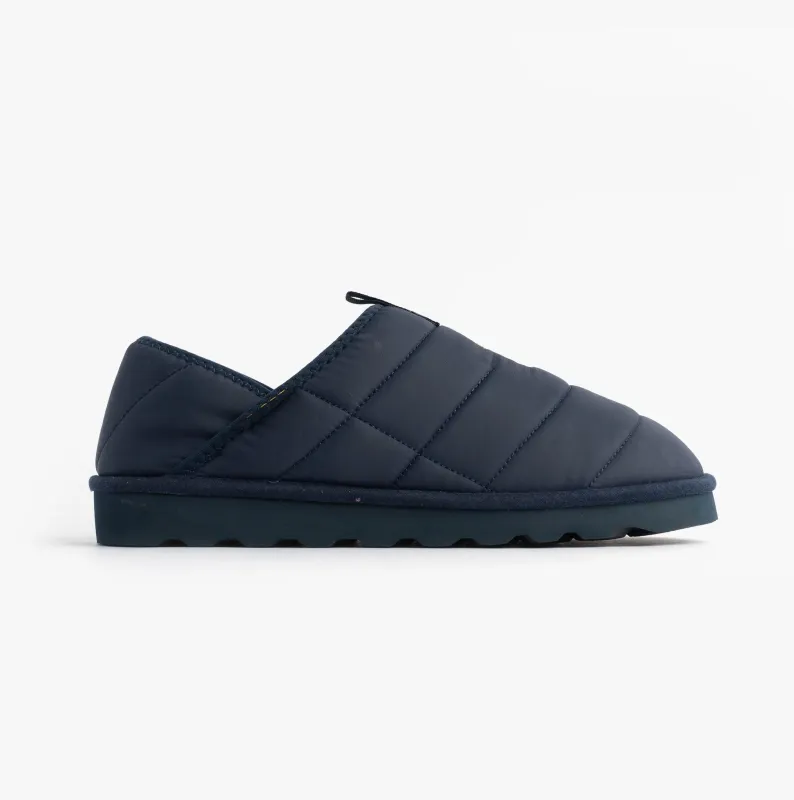 Polo Ralph Lauren EVERETT Mens Full Slippers Navy/Gold made by Polo by Ralph Lauren