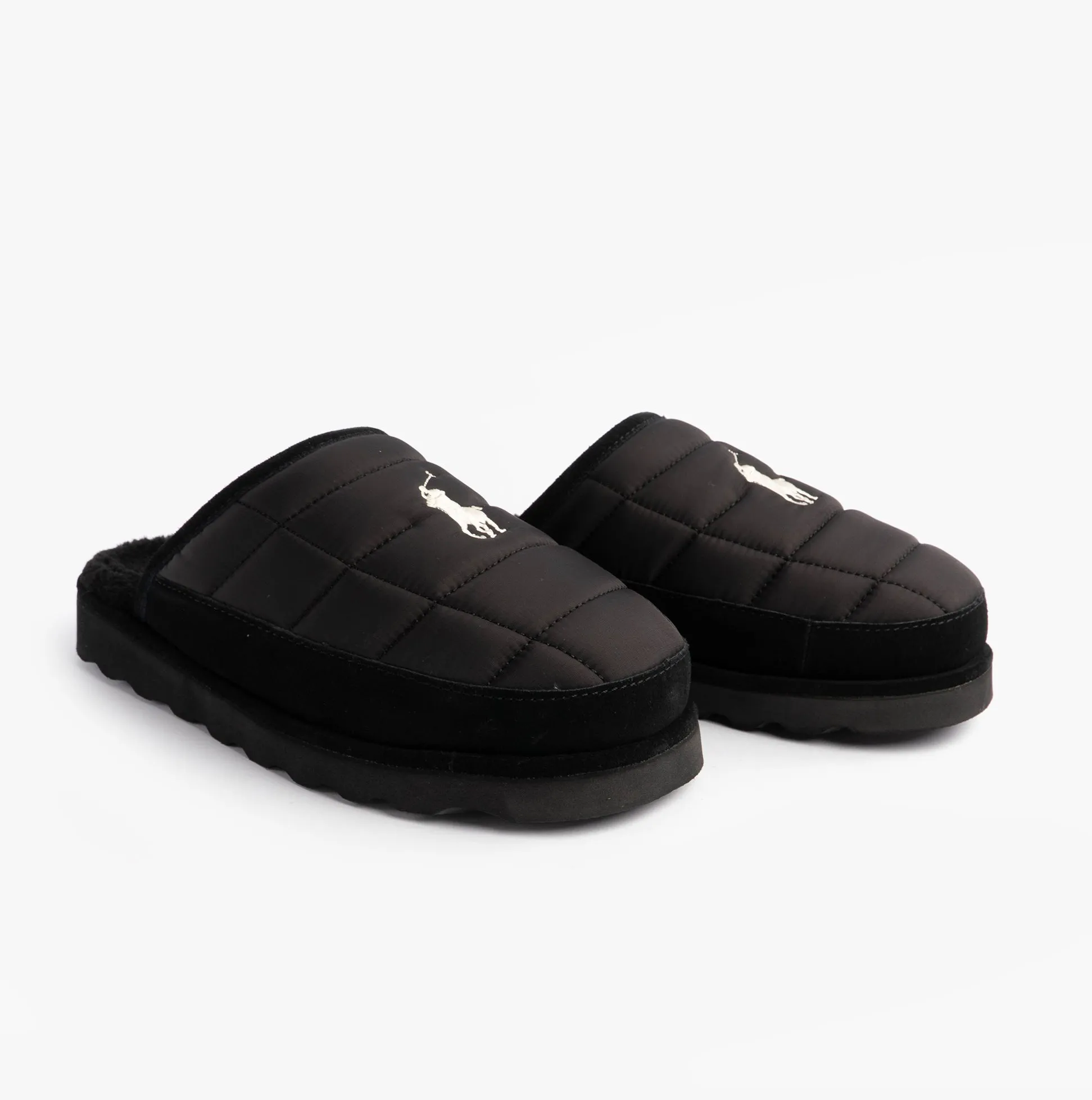 Polo Ralph Lauren READ SCFF II Mens Mule Slippers Black/Cream sold by House of Slippers product image thumbnail 4