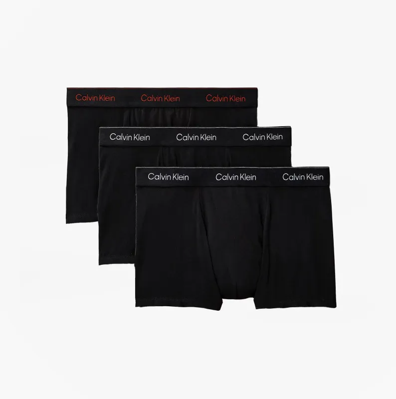 Calvin Klein RELAXED FIT Mens 3 Pack Trunks Multicoloured sold by House of Slippers