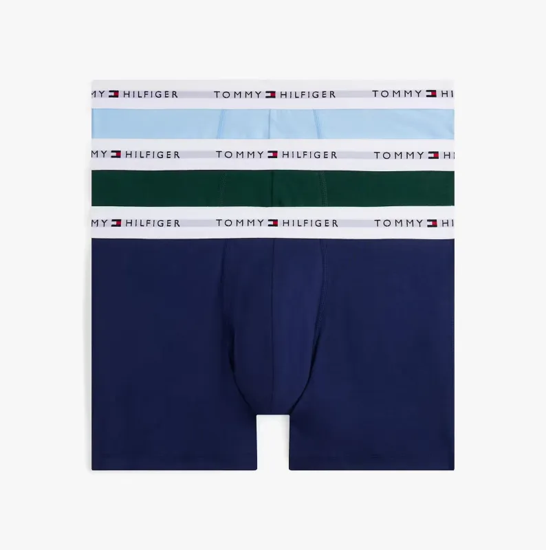 Tommy Hilfiger Mens 3 Pack Logo Waistband Boxer Briefs Multi sold by House of Slippers