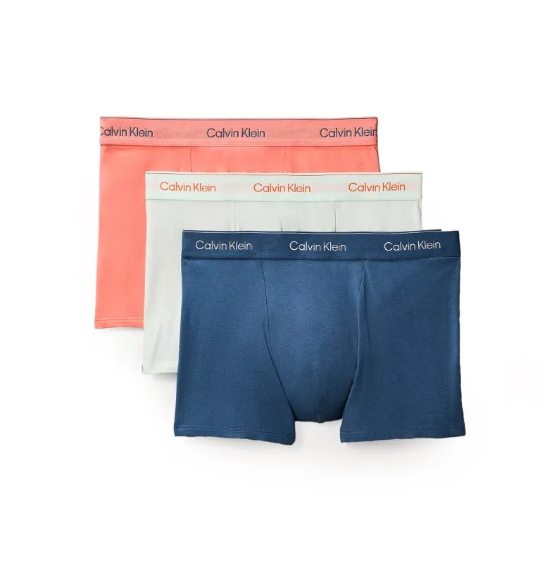 Calvin Klein RELAXED FIT 3 Pack Mens Trunks Multicolour sold by House of Slippers