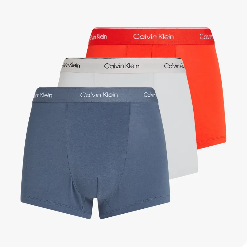Calvin Klein ICON Cotton Stretch 3 Pack Dart Trunks Multi made by Calvin Klein