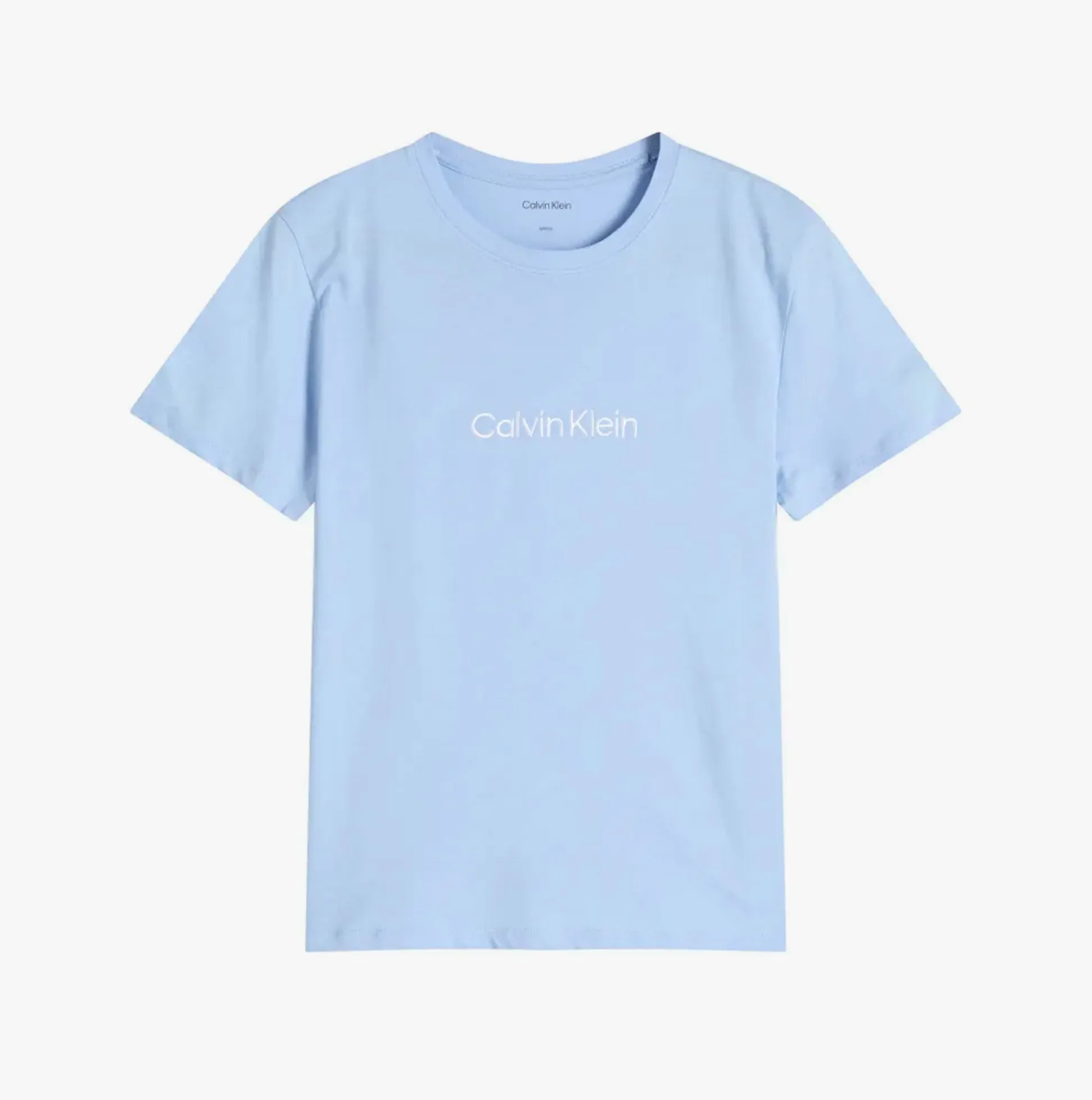 Calvin Klein Womens T-Shirt & Short Pyjama Set Blue sold by House of Slippers product image thumbnail 3