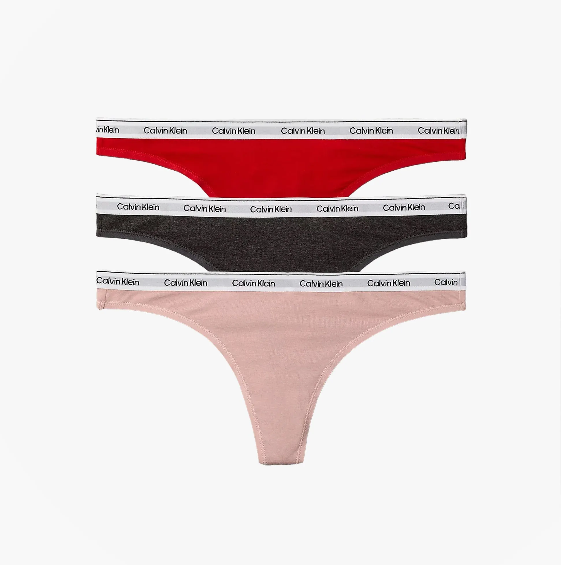 Calvin Klein THONG 3 PACK Womens Thong Multicoloured sold by House of Slippers