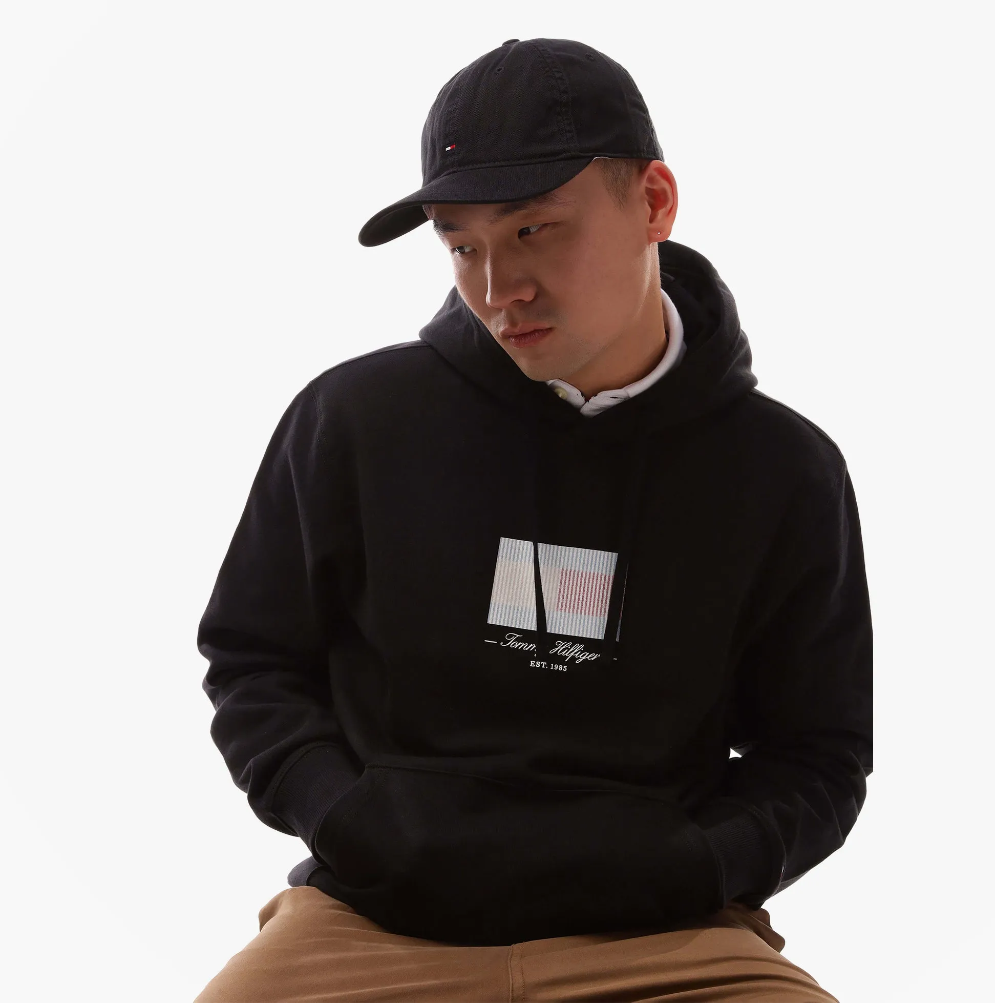 Tommy Hilfiger Flag Baseball Cap Black sold by House of Slippers product image thumbnail 2