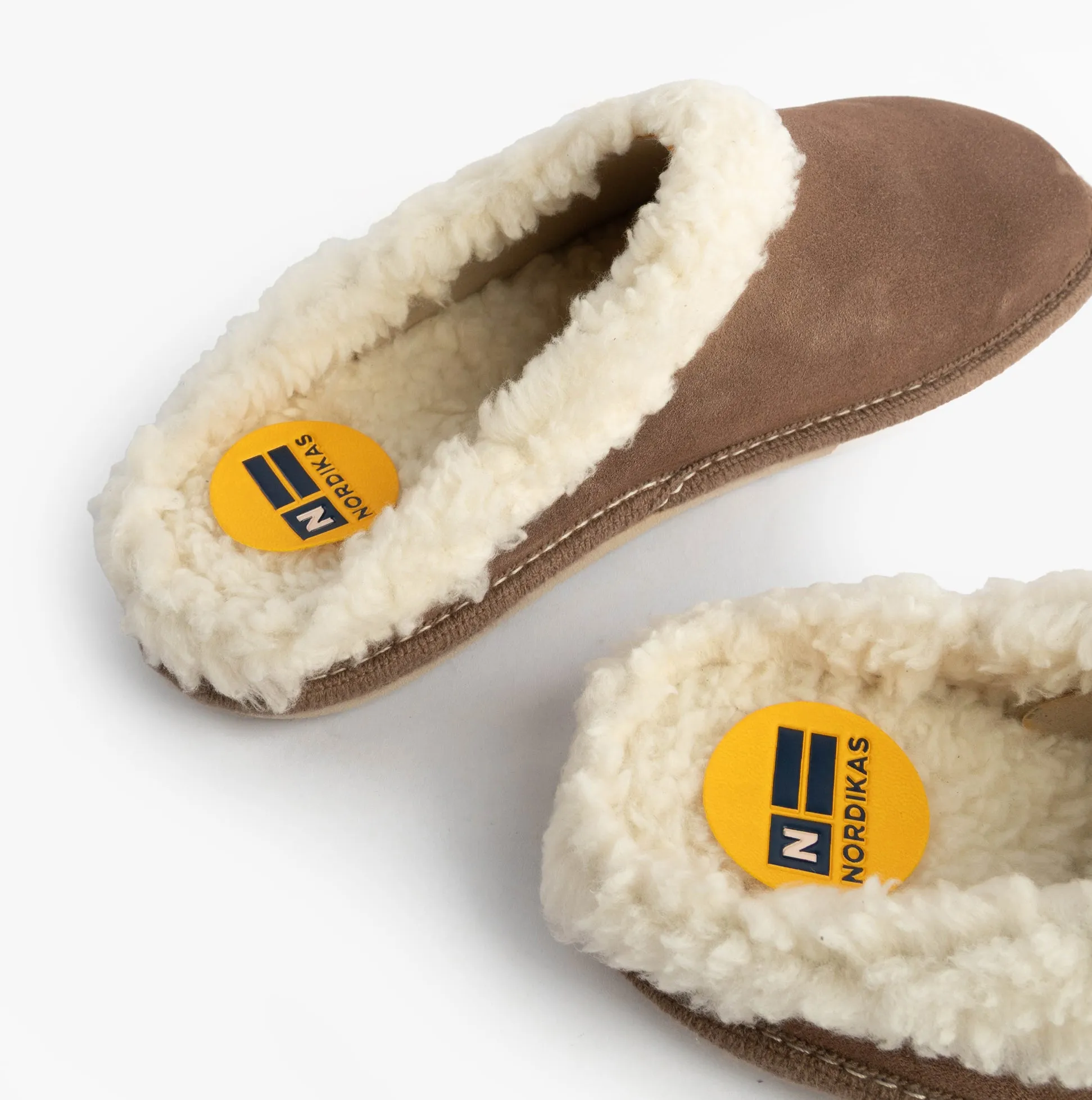 Nordikas 2087 Womens Suede Mule Slippers Piedra sold by House of Slippers product image thumbnail 5