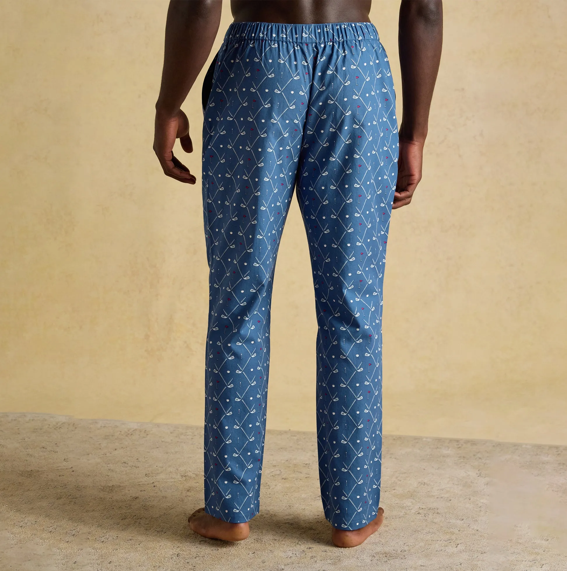 Joules DOZER Mens Pyjama Bottoms Blue sold by House of Slippers product image thumbnail 4
