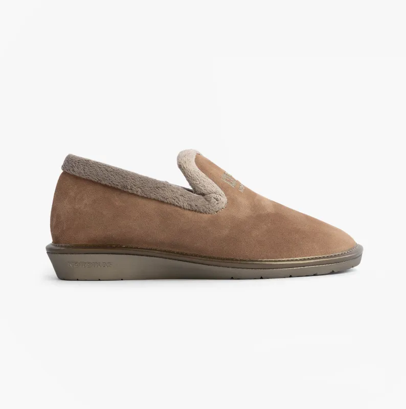 Nordikas 305 Womens Suede Full Slippers Piedra sold by House of Slippers