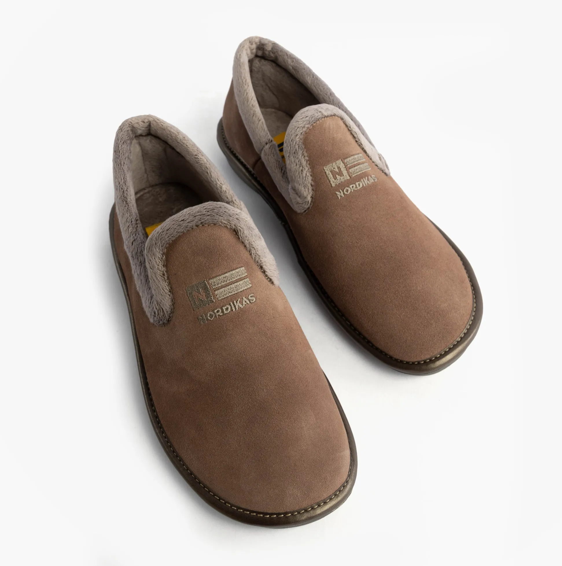 Nordikas 305 Womens Suede Full Slippers Piedra sold by House of Slippers product image thumbnail 2