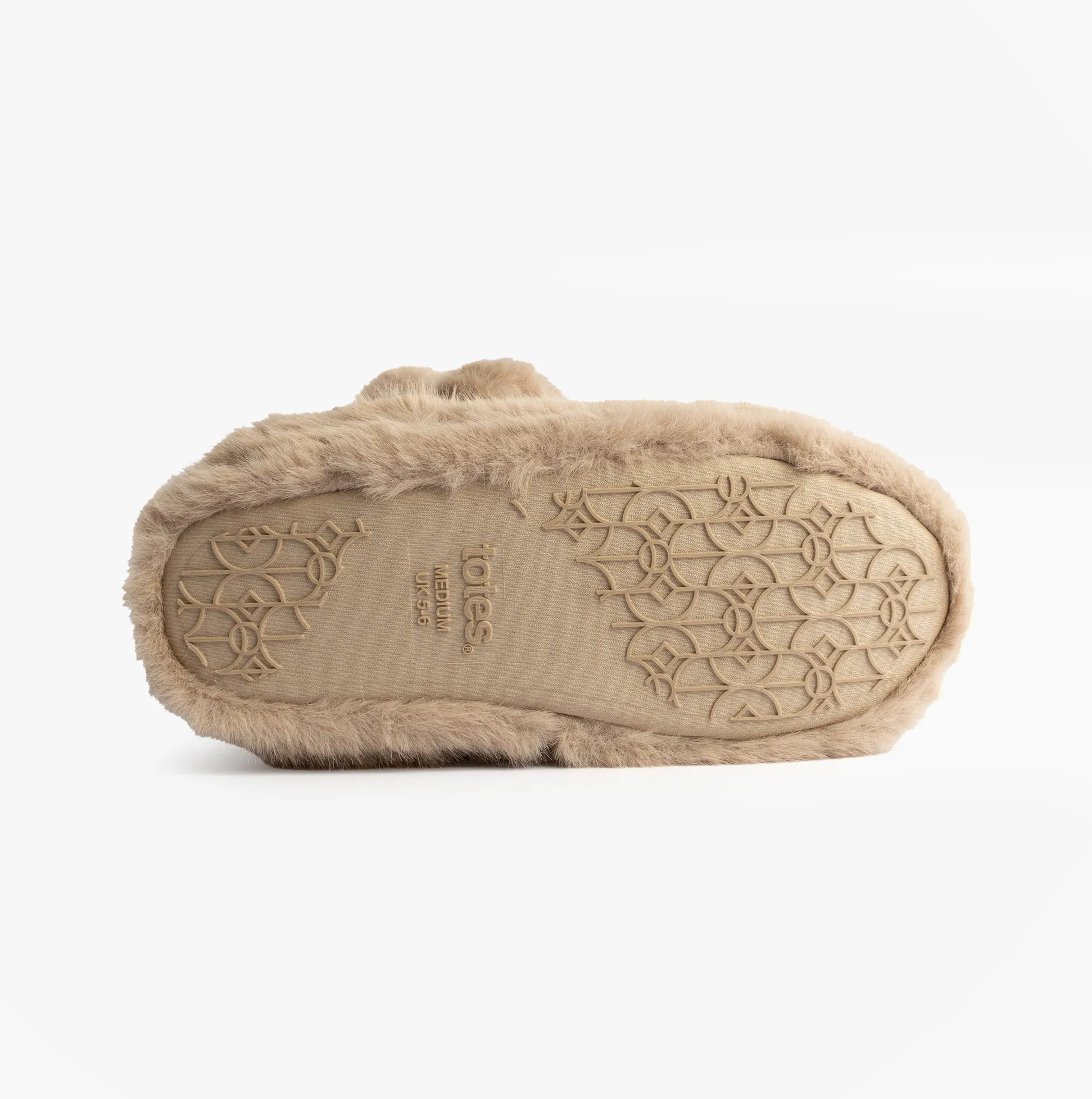 Totes Toasties FAUX FUR Boot Slippers Womens Oat sold by House of Slippers product image thumbnail 3