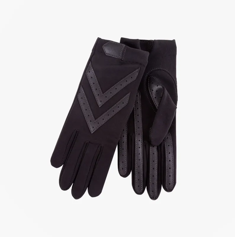 Totes Isotoner ORIGINAL STRETCH GLOVE WITH SMARTOUCH Womens Gloves Black sold by House of Slippers