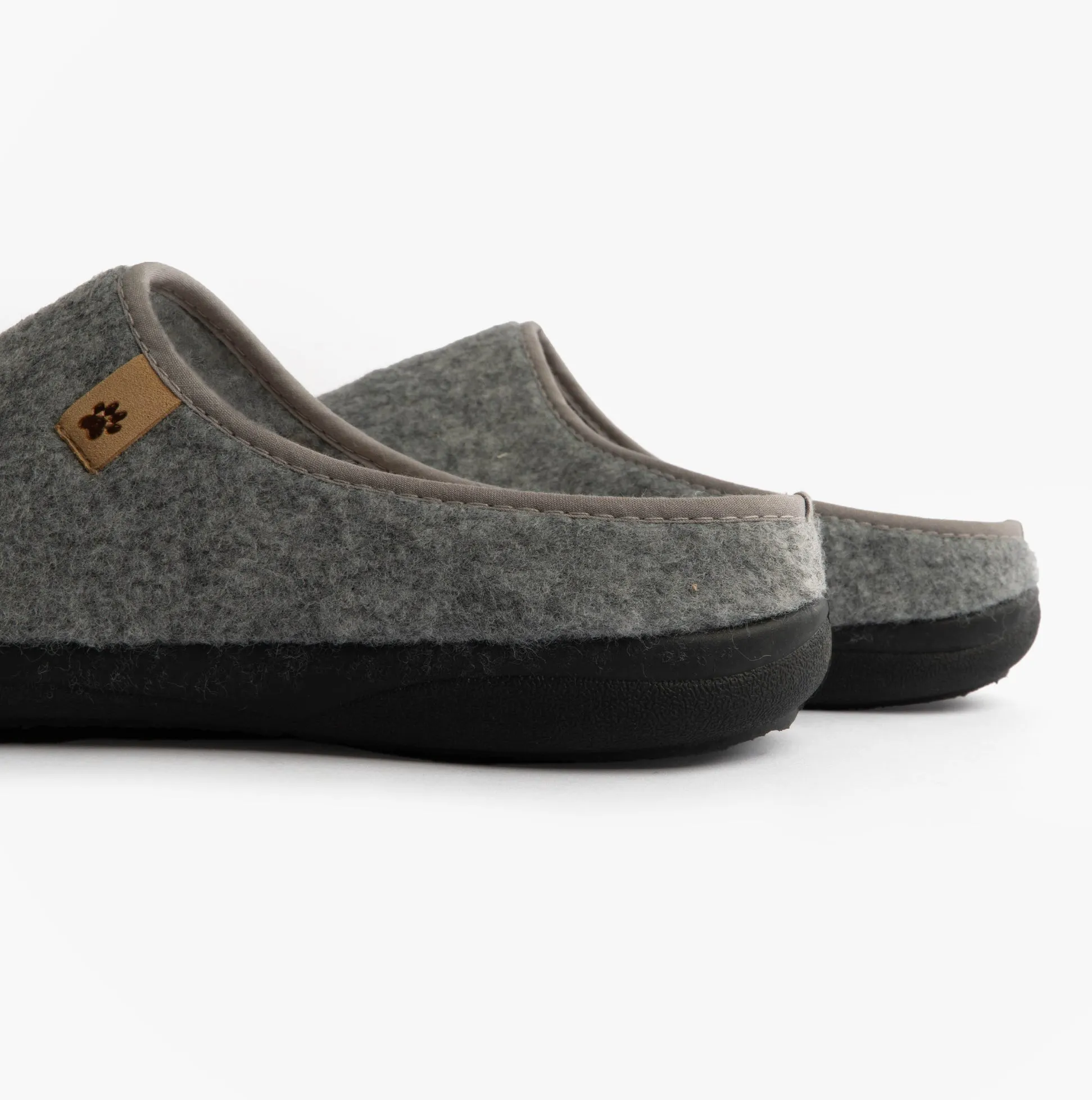 Padders FELIX Mens Mule Slippers Grey sold by House of Slippers product image thumbnail 5
