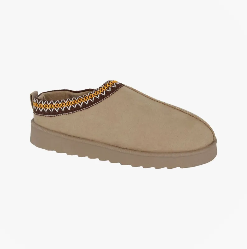 Cipriata DANA Womens Mules Slippers Beige made by House of Slippers