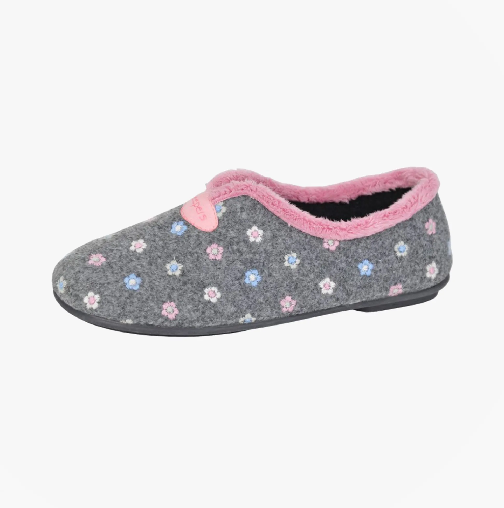 Sleepers CAROL Womens Full Slippers Slippers Grey sold by House of Slippers