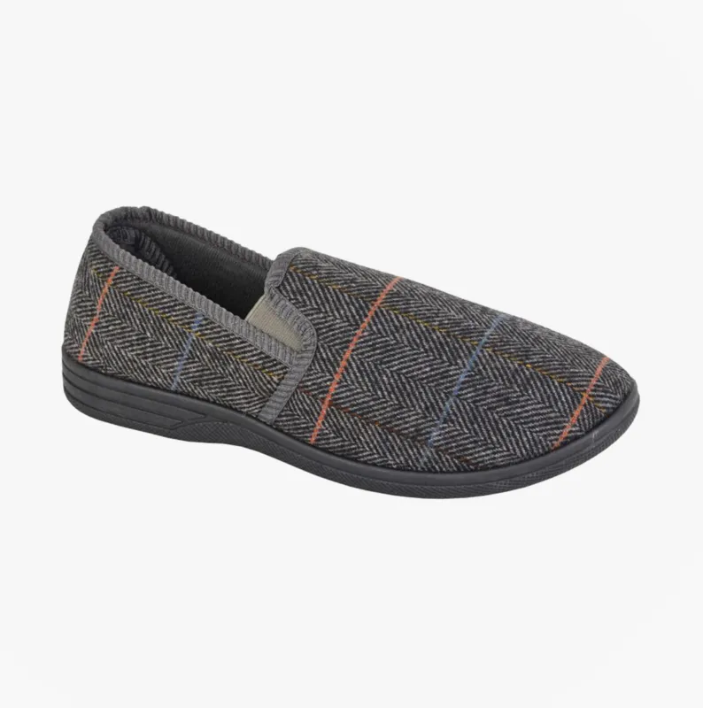 Zedzzz KENNY Mens Full Slippers Slippers Grey sold by House of Slippers