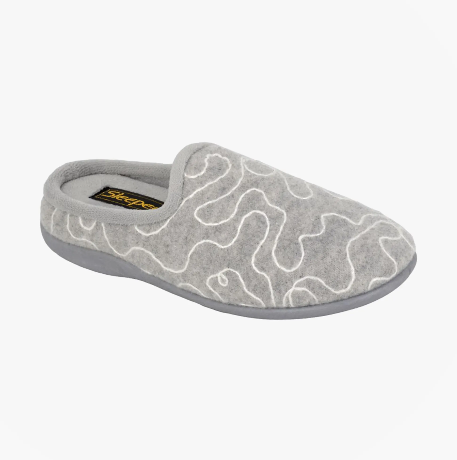 Sleepers TAMMY Womens Mules Slippers Grey sold by House of Slippers