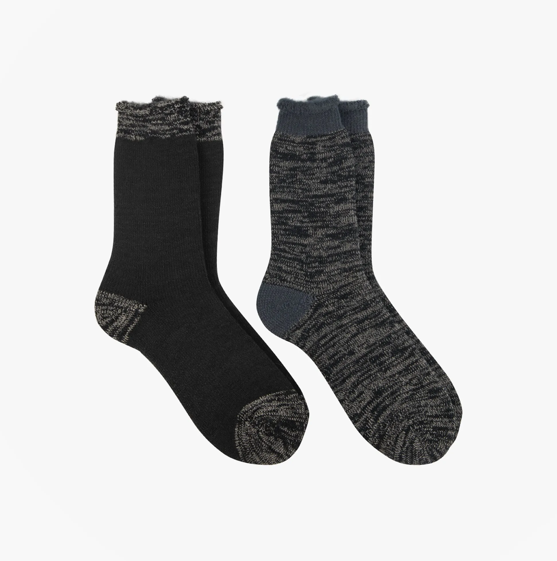 Totes Toasties 3.0 TOG BRUSHED INSIDE THERMAL LINED (Twin Pack) Mens Socks Black Twist sold by House of Slippers product image thumbnail 3
