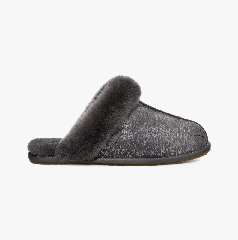 SCUFFETTE II MATTE MARBLE Womens Slippers Dark Grey sold by House of Slippers