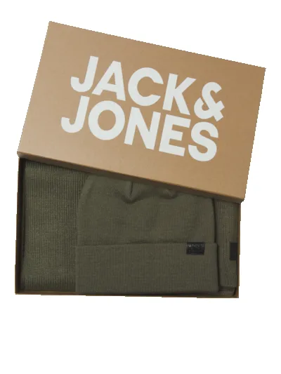 Jack & Jones JOLLY KNIT Mens Scarf & Beanie Giftset Sea Turtle sold by House of Slippers product image thumbnail 3