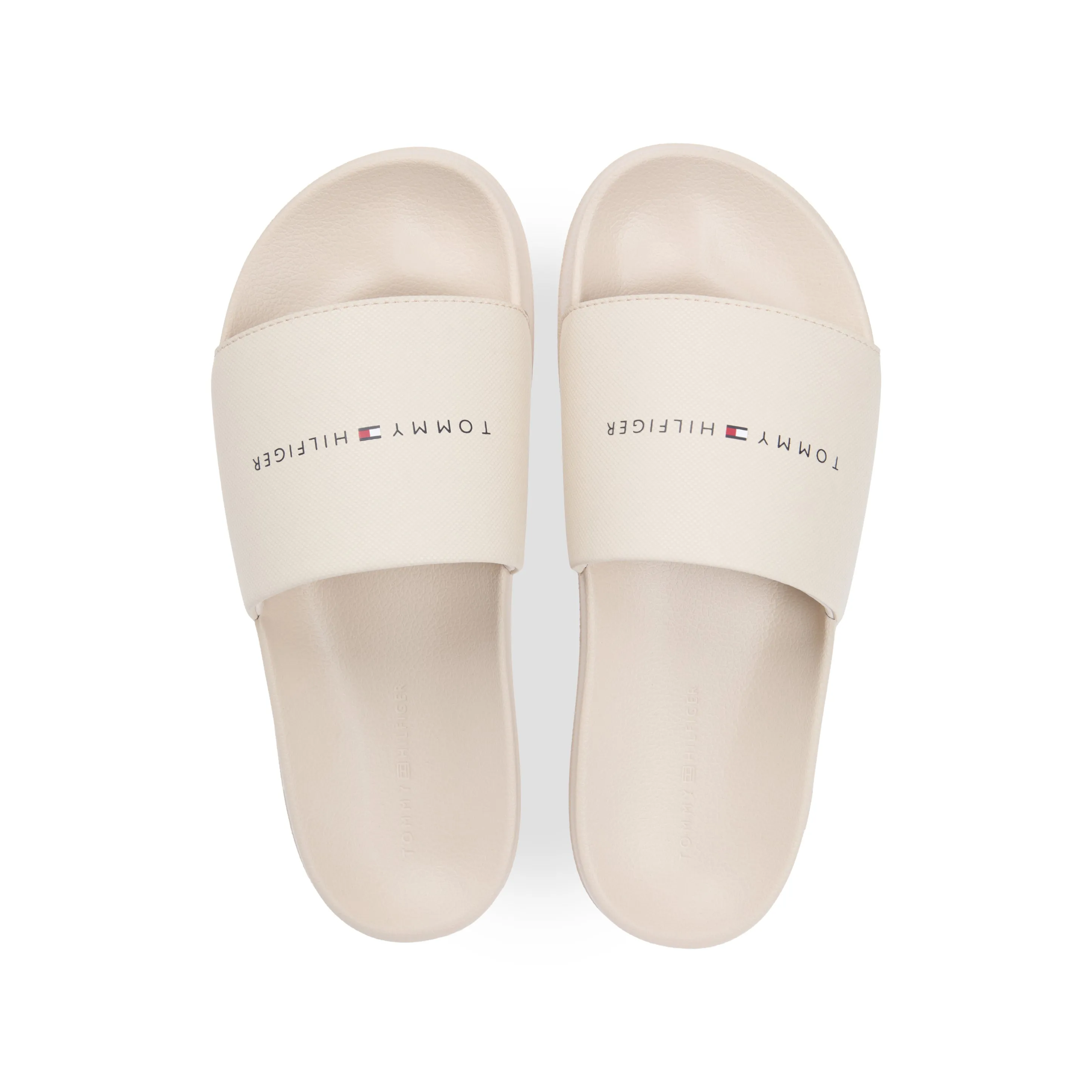 Tommy Hilfiger CORE TOMMY HILFIGER Mens Sliders Classic Beige sold by House of Slippers