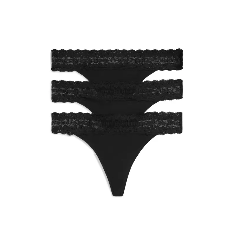 Tommy Hilfiger TANGA THONG Womens Thong Black made by Tommy Hilfiger