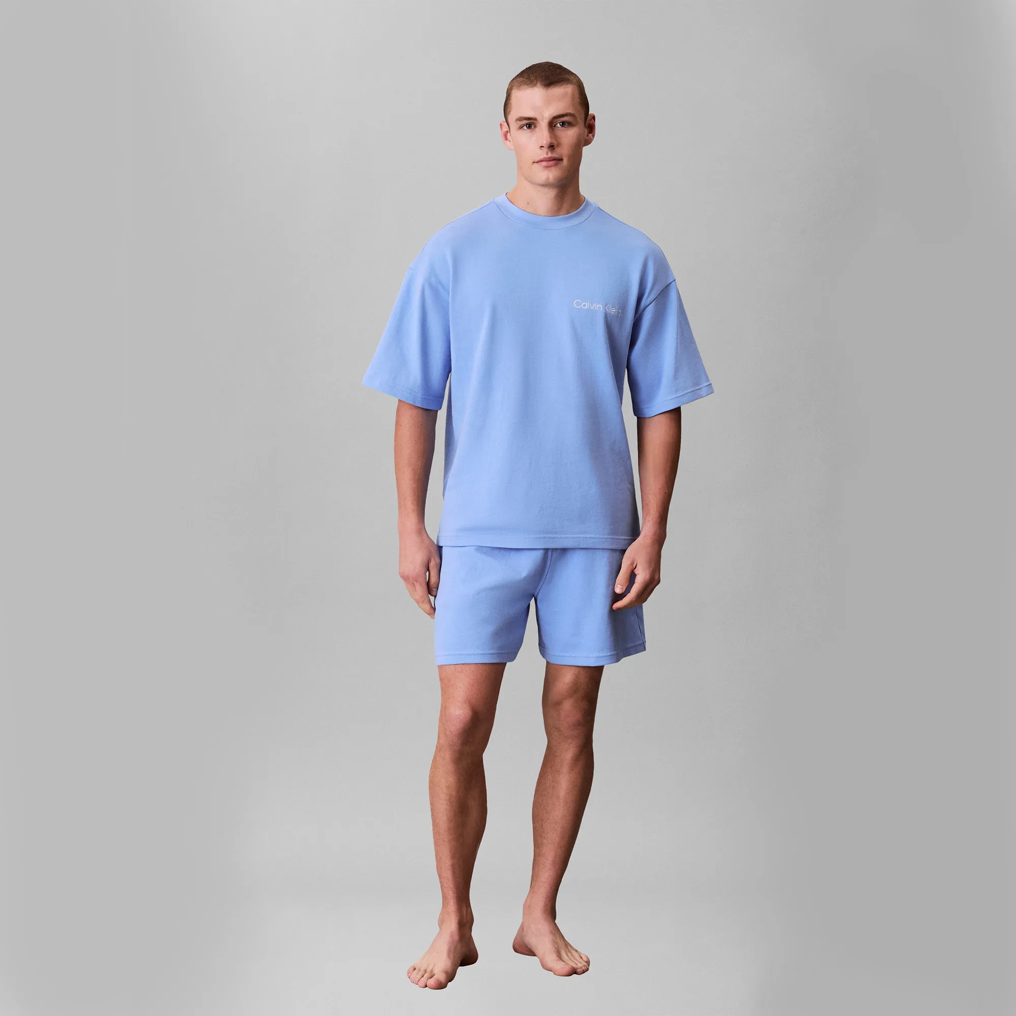 Calvin Klein SS TEE Mens Loungewear Blue Descent sold by House of Slippers product image thumbnail 4