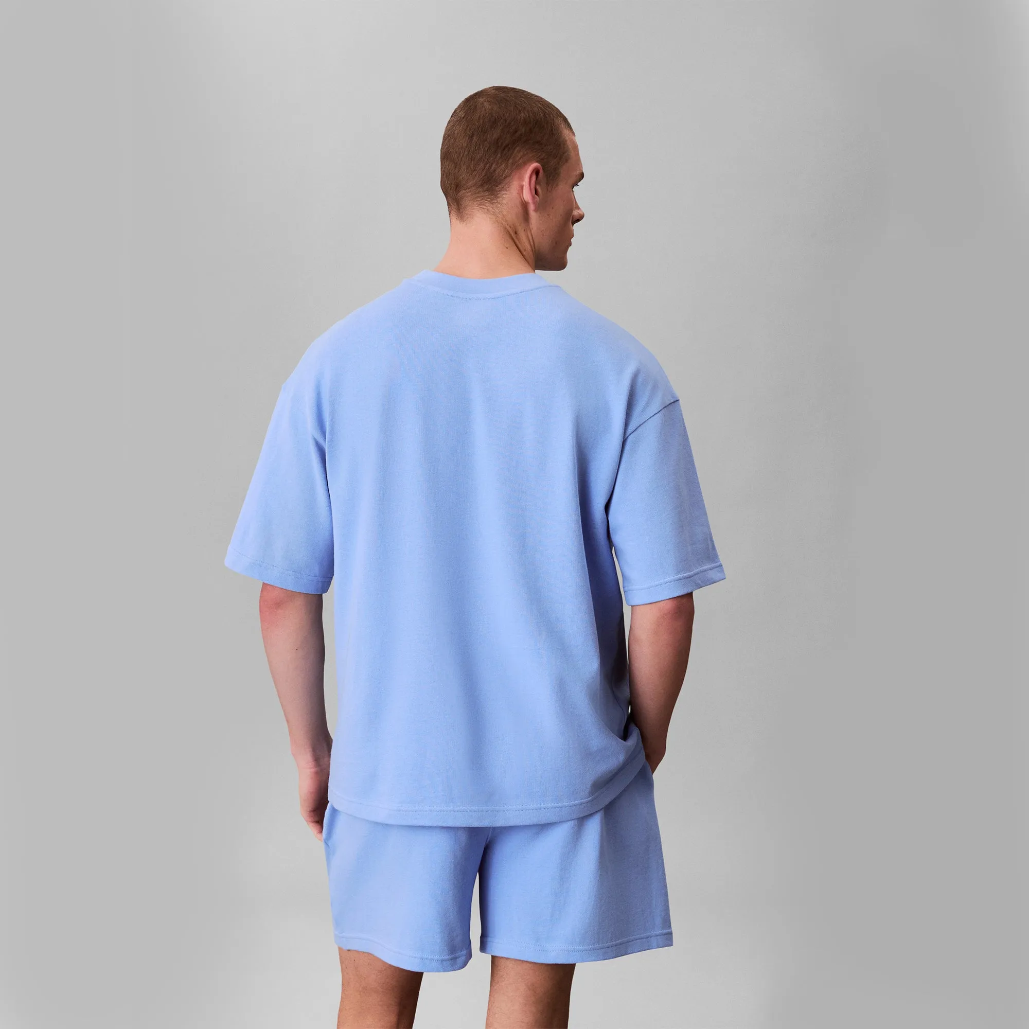 Calvin Klein SS TEE Mens Loungewear Blue Descent sold by House of Slippers product image thumbnail 5