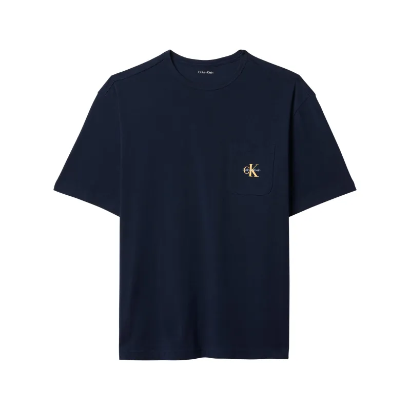 Calvin Klein MONOGRAM S/S CREW NECK Mens T-Shirt Shoreline made by Calvin Klein