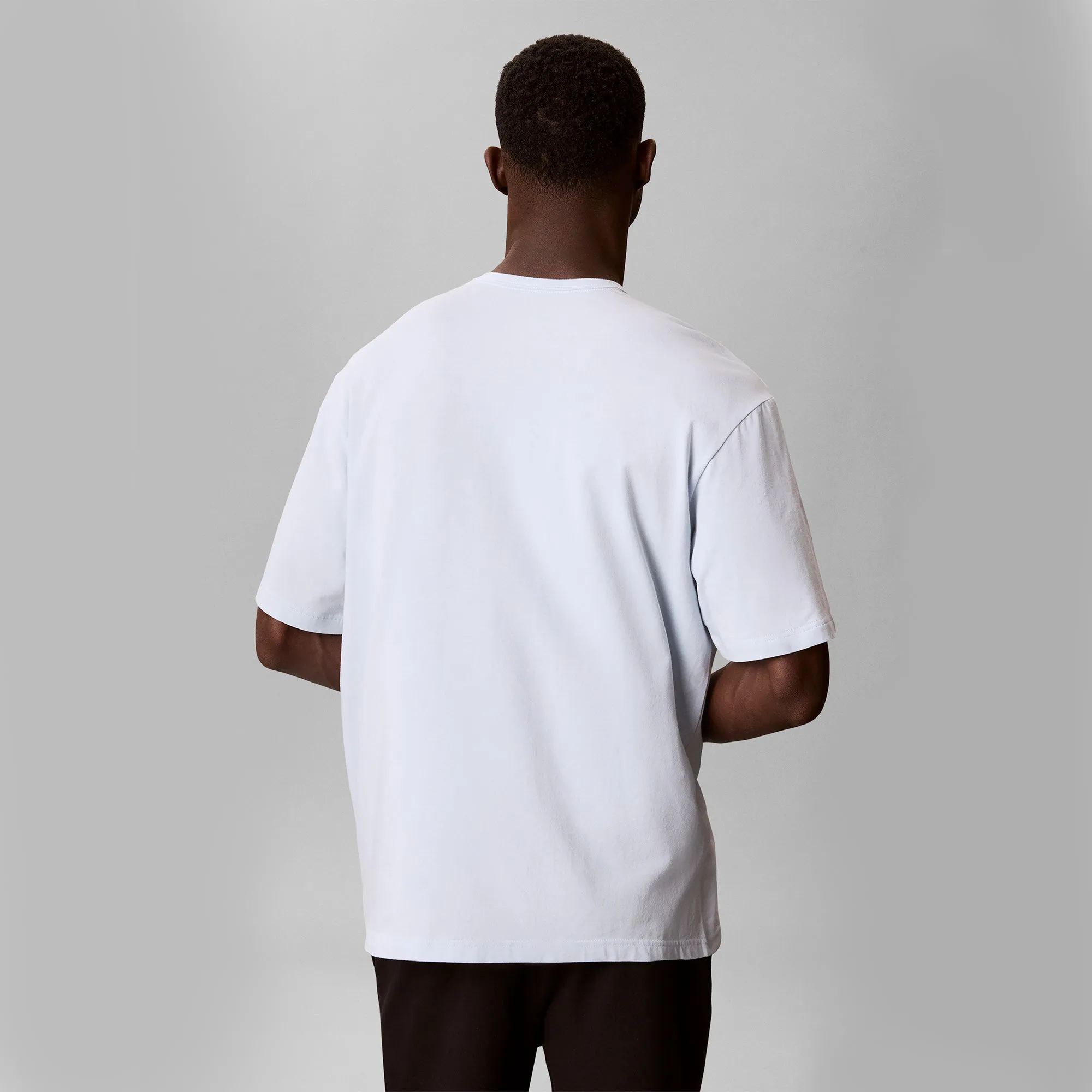 Calvin Klein MONOGRAM S/S CREW NECK Mens T-Shirt Ballad Blue sold by House of Slippers product image thumbnail 5