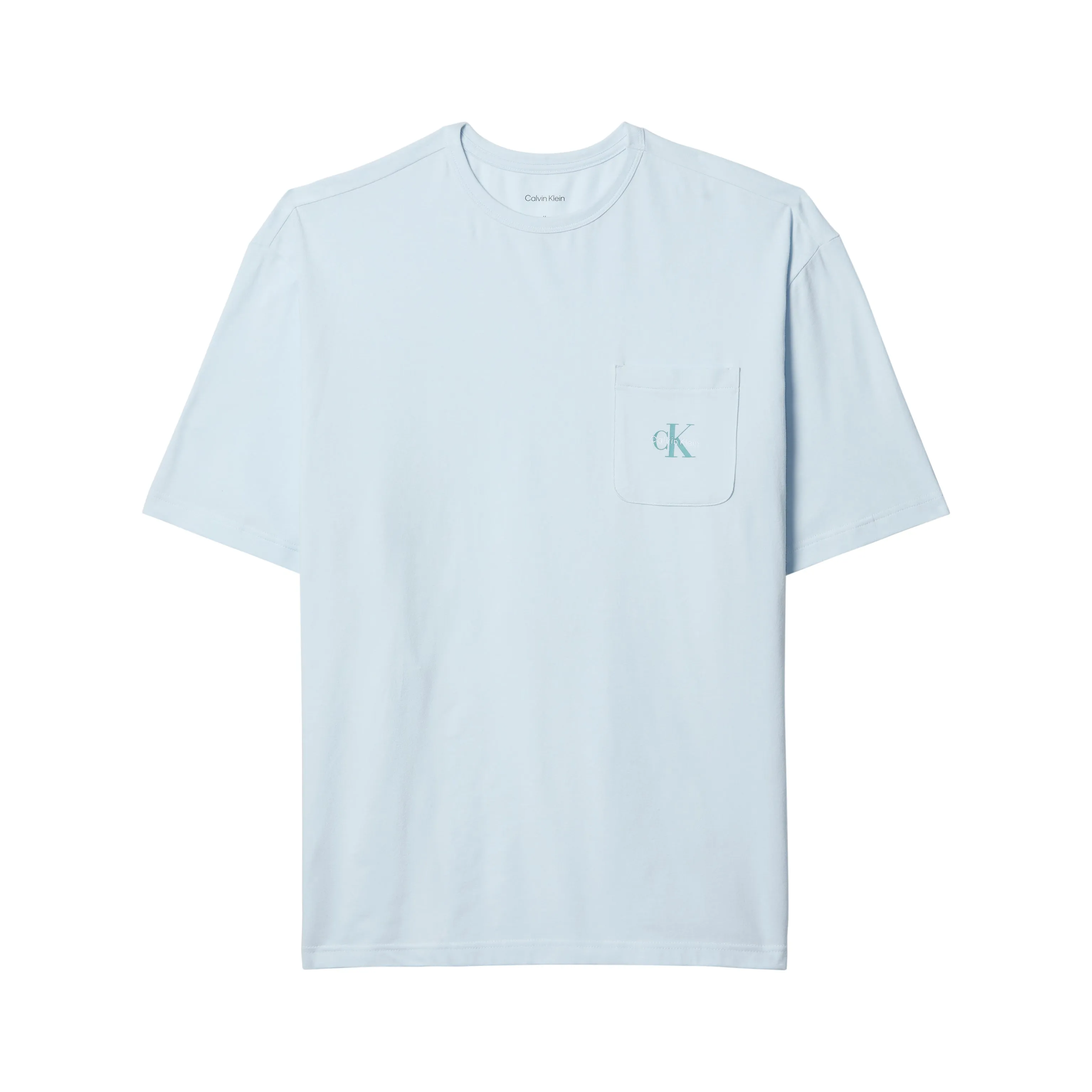 Calvin Klein MONOGRAM S/S CREW NECK Mens T-Shirt Ballad Blue sold by House of Slippers