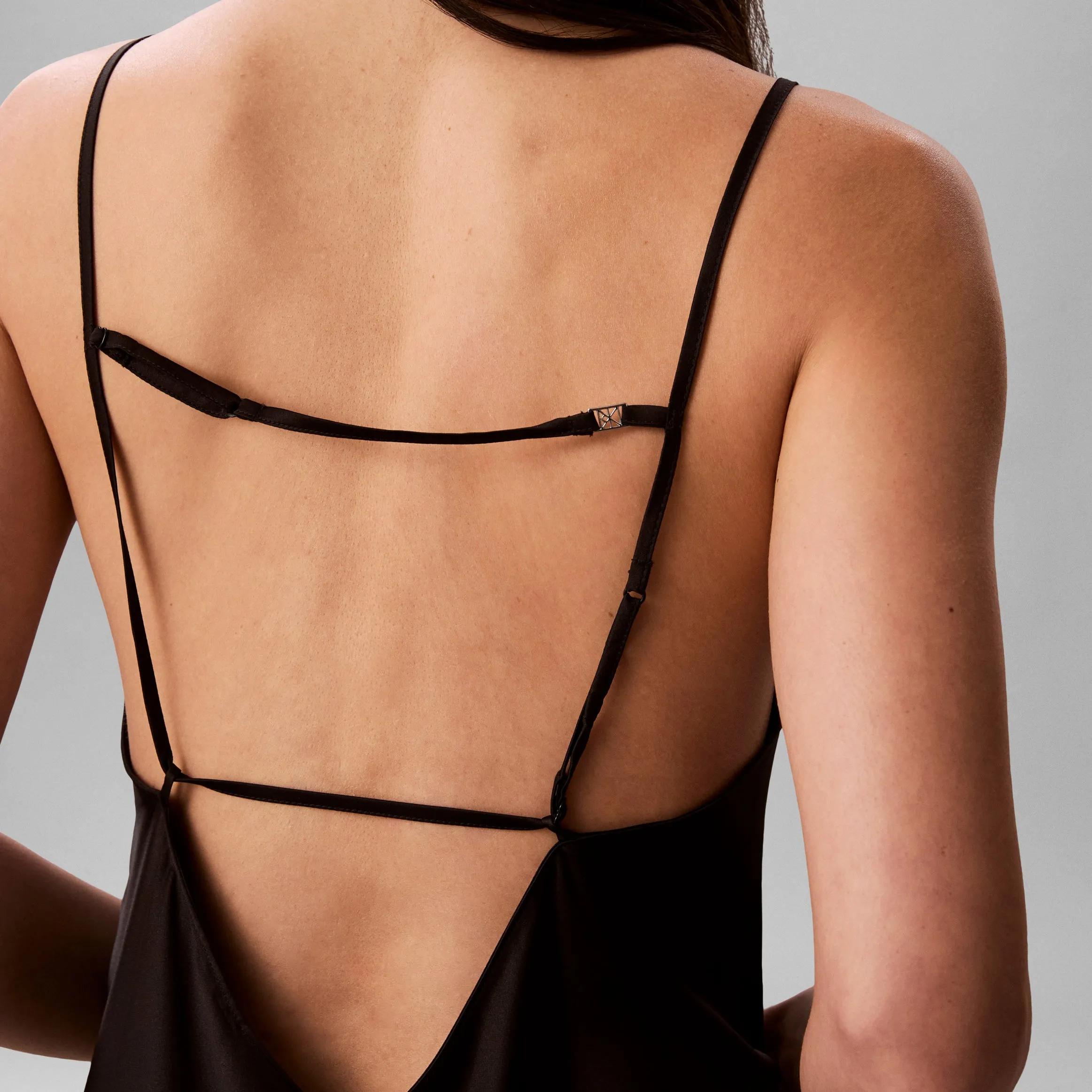 Calvin Klein SATIN CHEMISE Womens Nightdress Black sold by House of Slippers product image thumbnail 5