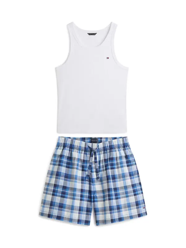 Tommy Hilfiger TANK & WOVEN SHORT Set Mens Pyjama Set Multicoloured made by Tommy Hilfiger