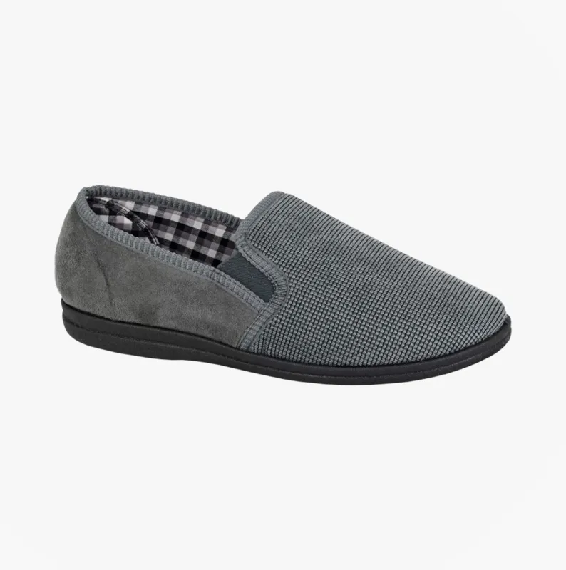 Sleepers HARRY Mens Full Slippers Slippers Grey made by Sleepers