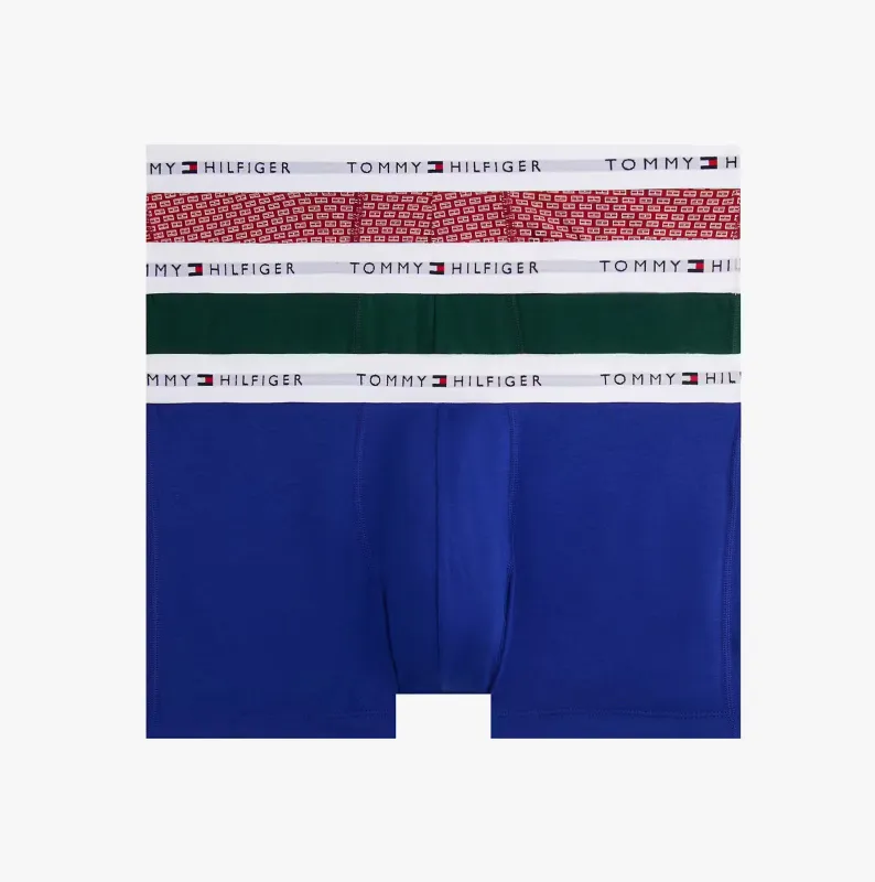 Tommy Hilfiger UM0UM02768 3 PACK TRUNK PRINT Mens Trunks Multicoloured made by Tommy Hilfiger