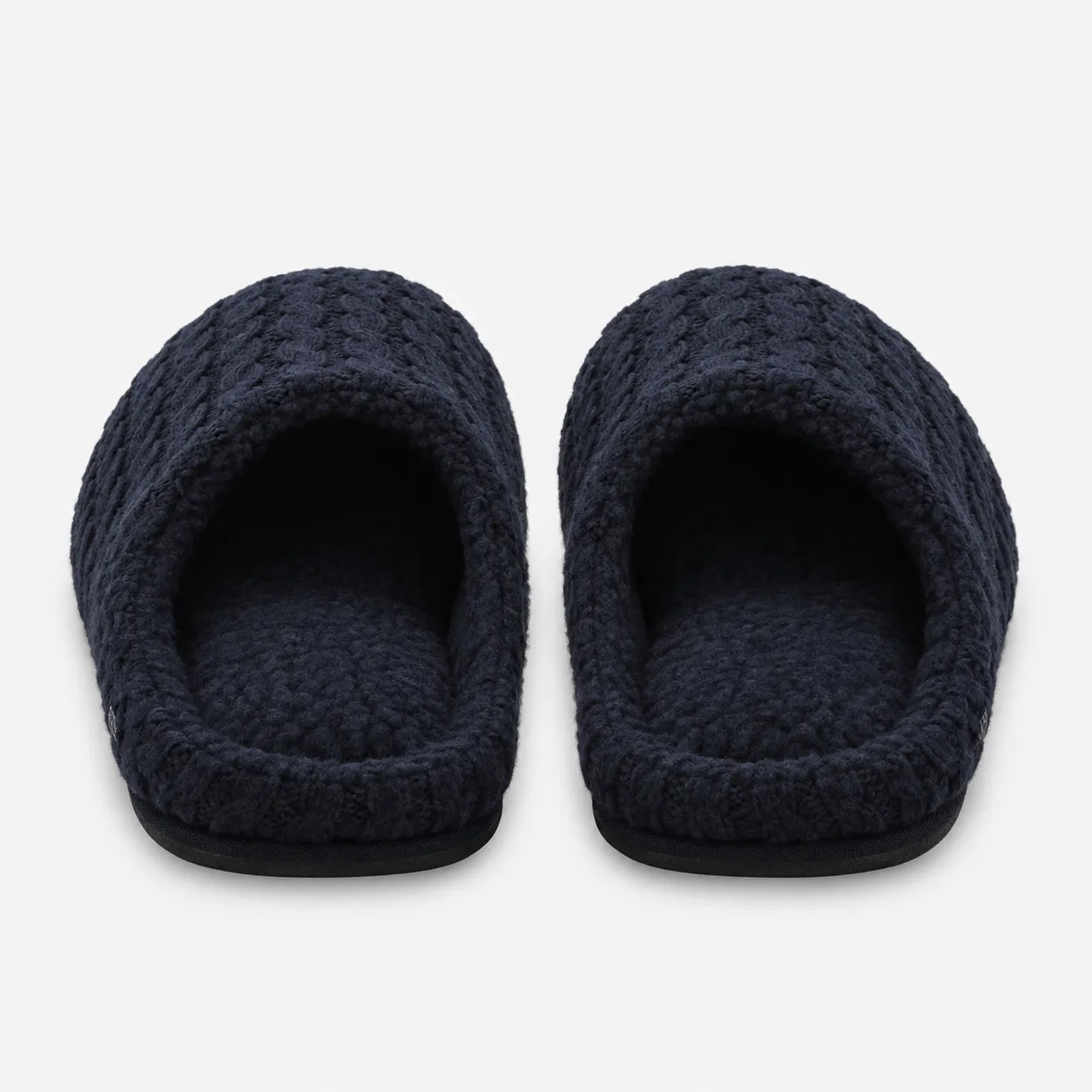 Totes Toasties KNITTED MULE SLIPPERS Mens Mules Navy sold by House of Slippers product image thumbnail 4