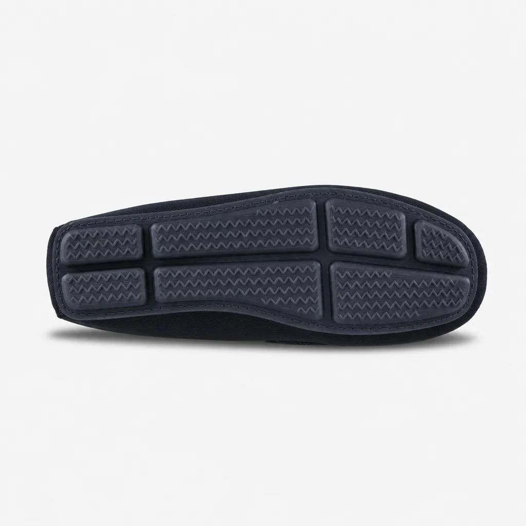 Totes Isotoner HERRINGBONE LINED MOCCASIN Mens Moccasins Navy sold by House of Slippers product image thumbnail 5