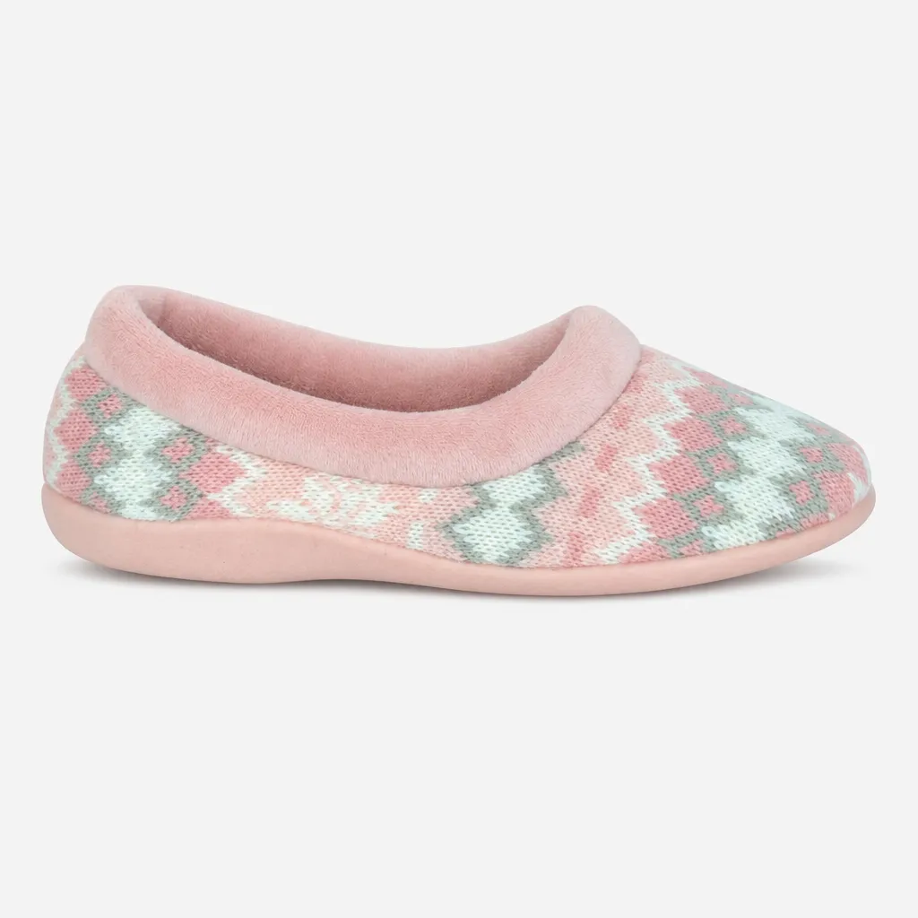 Sleepers JANINE Womens Full Slippers Pink sold by House of Slippers