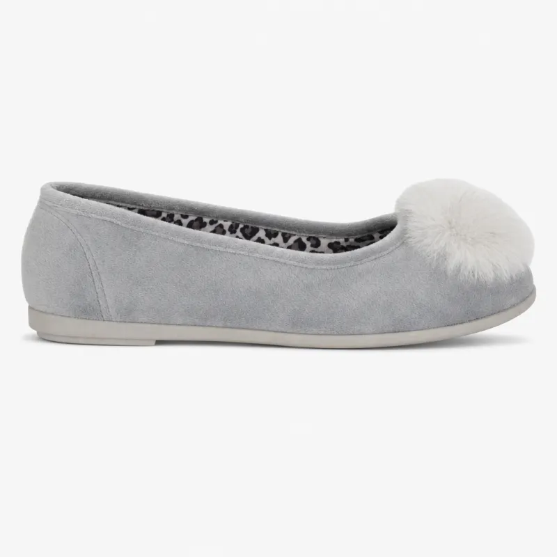 Sleepers JULIE Womens Full Slippers Grey made by Sleepers