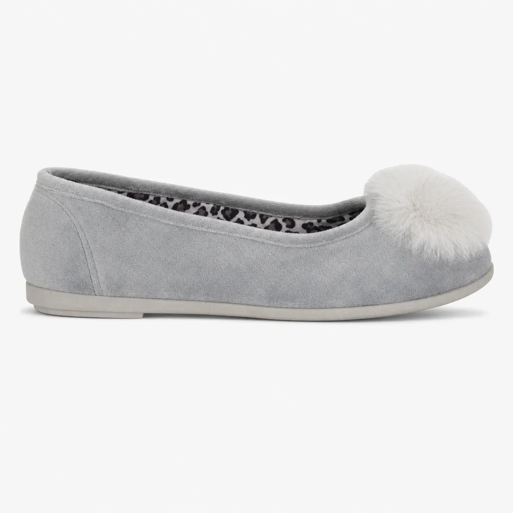 Sleepers JULIE Womens Full Slippers Grey sold by House of Slippers